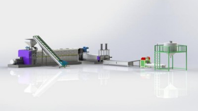 Système de granulation plastique à double étage