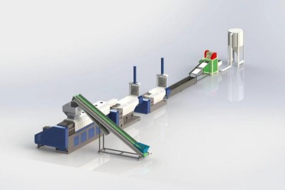 Ligne de granulation plastique à double vis