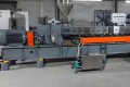 Système de granulation plastique à double vis à double étage