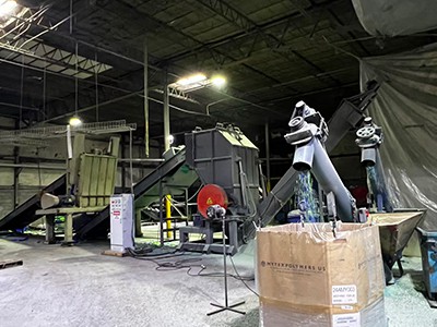 Usine de recyclage des déchets plastiques sur mesure