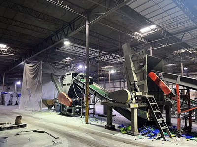 Usine de recyclage des déchets plastiques sur mesure