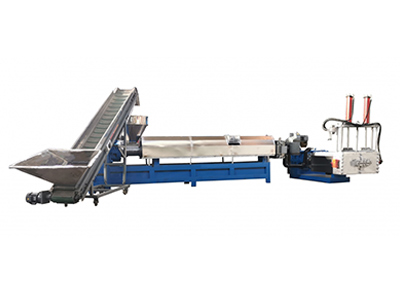 Système de granulation, avec filtre à tamis fonte à production continue