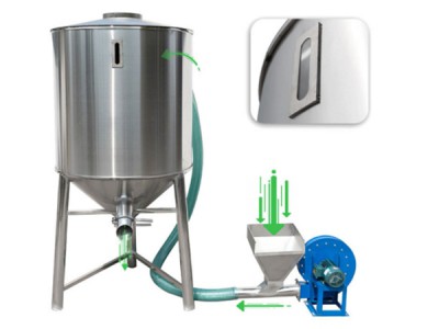 Silo de stockage de granulés plastiques